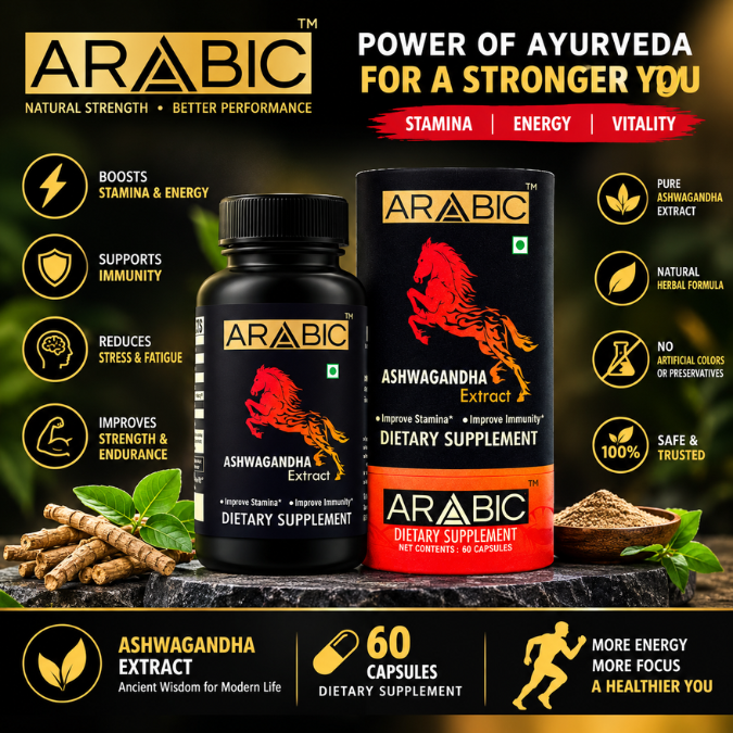 Arabic Aswagandha Extract — Premium Ashwagandha Root Extract Capsules