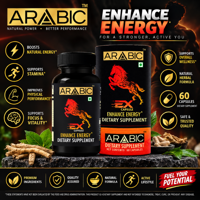 Arabic Ex Capsules — Premium Strength Men's Vitality Complex