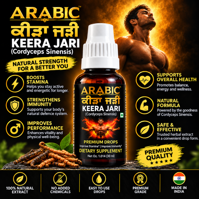 Arabic Keera Jadi Extract — Premium Cordyceps Sinensis Drops Combo