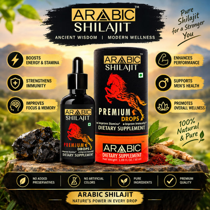 Arabic Shilajit Drops — Premium Purified Liquid Shilajit Extract